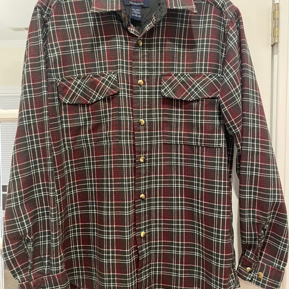 Sutter and Grant Genuine Quality Clothing Co. Flannel Shirt, Size M, Plaid - Picture 1 of 6